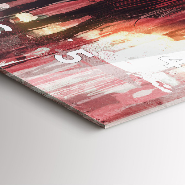 Skleněné hodiny čtvercové Mladý zamilovaný pár