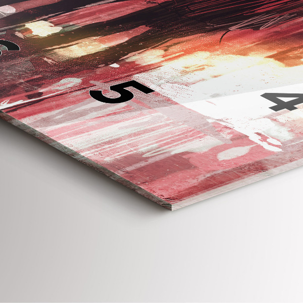 Skleněné hodiny čtvercové Mladý zamilovaný pár