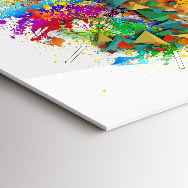 Skleněné hodiny čtvercové Květinová harmonie s motýly