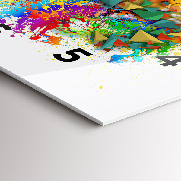 Skleněné hodiny čtvercové Květinová harmonie s motýly