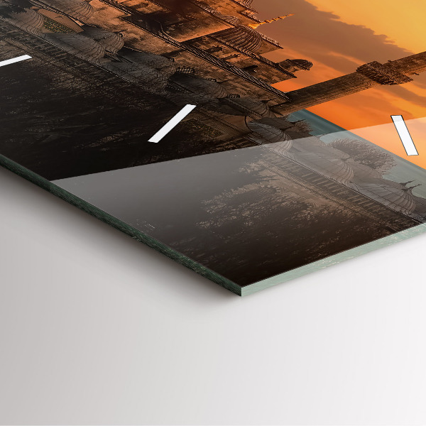 Skleněné hodiny čtvercové Istanbulská mešita