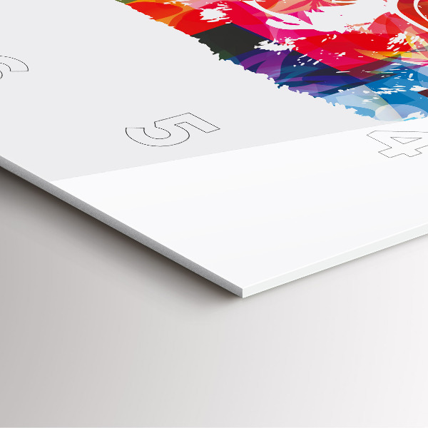 Čtvercové nástěnné hodiny Hlava medvěda