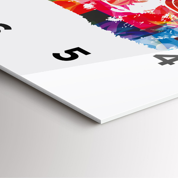 Čtvercové nástěnné hodiny Hlava medvěda