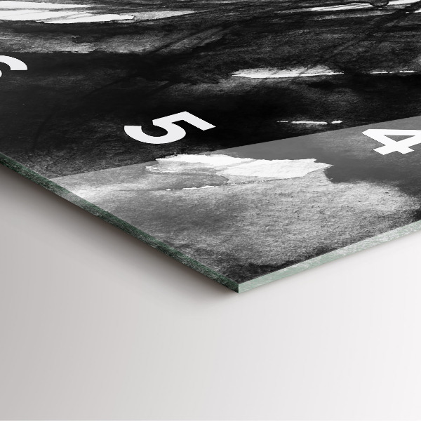 Čtvercové nástěnné hodiny Portrét ženy