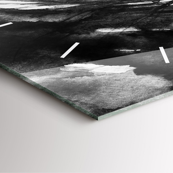 Čtvercové nástěnné hodiny Portrét ženy