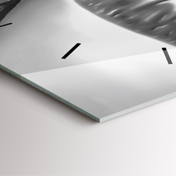 Skleněné hodiny čtvercové Ústa ženy