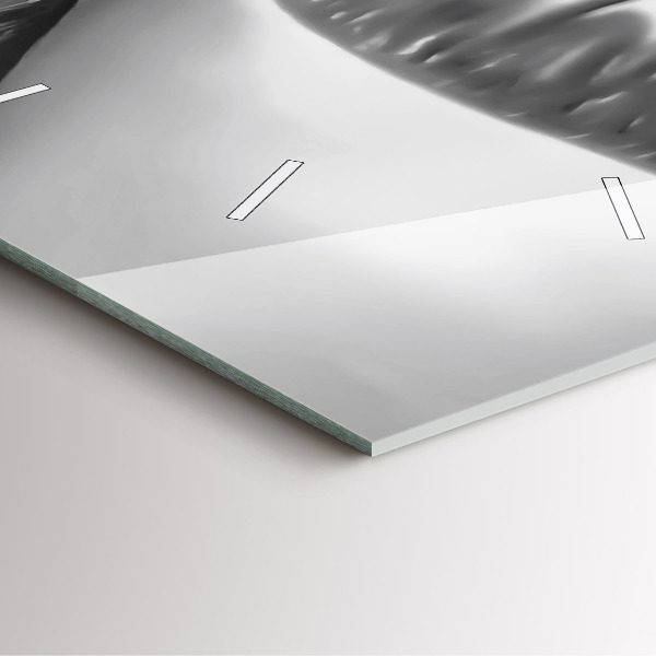 Skleněné hodiny čtvercové Ústa ženy