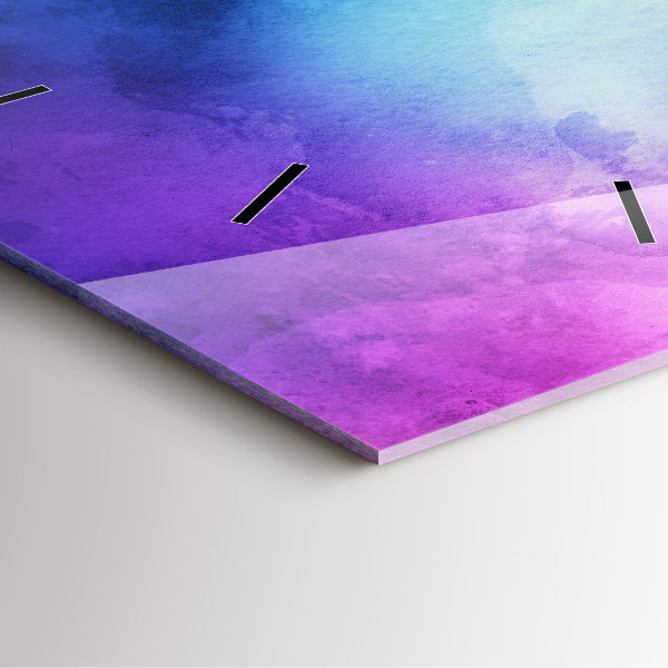 Čtvercové nástěnné hodiny Barevné skvrny