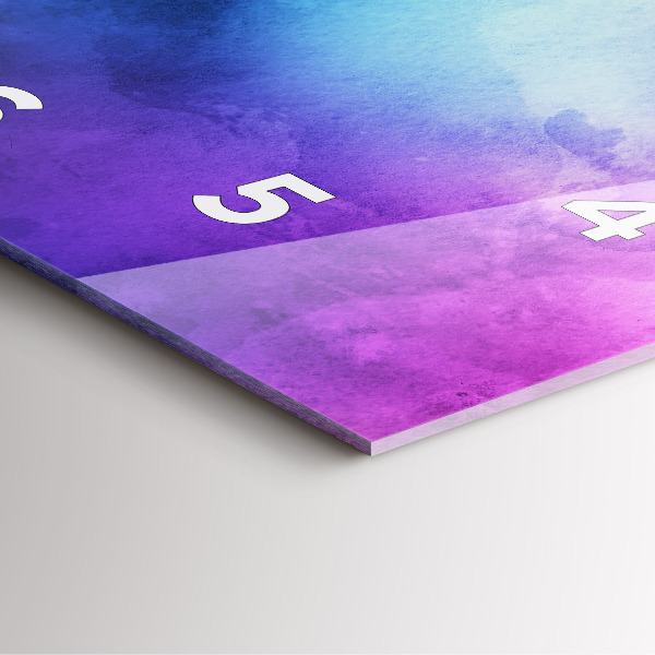 Čtvercové nástěnné hodiny Barevné skvrny