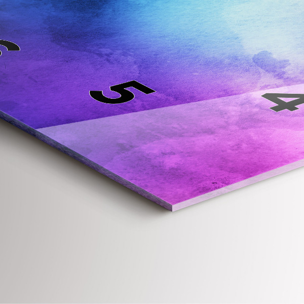 Čtvercové nástěnné hodiny Barevné skvrny