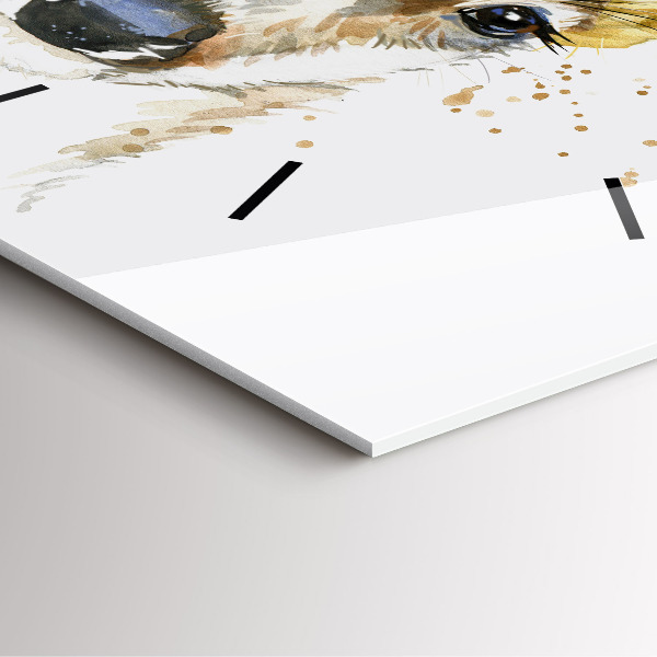 Čtvercové nástěnné hodiny Jelen