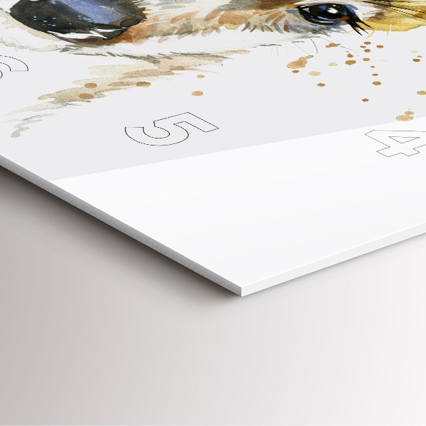 Čtvercové nástěnné hodiny Jelen