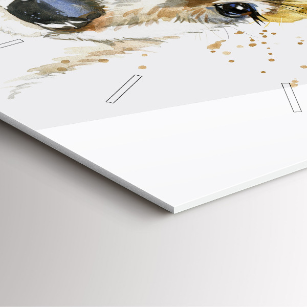 Čtvercové nástěnné hodiny Jelen