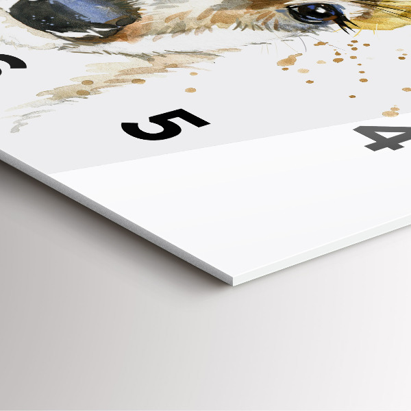 Čtvercové nástěnné hodiny Jelen