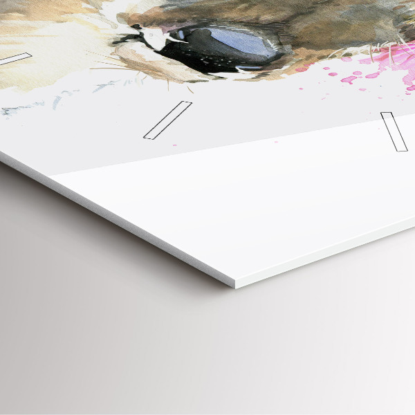 Čtvercové nástěnné hodiny Lesní jelen