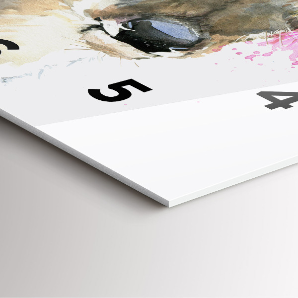 Čtvercové nástěnné hodiny Lesní jelen