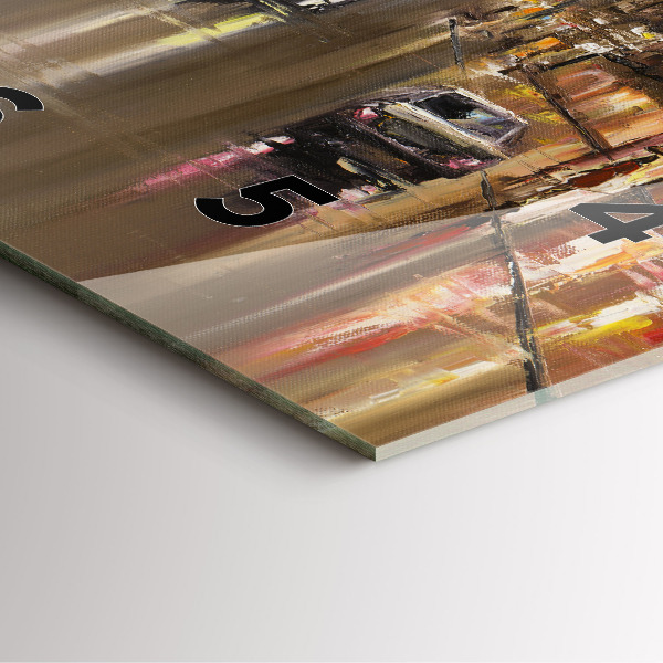 Čtvercové nástěnné hodiny Architektura města Paříže