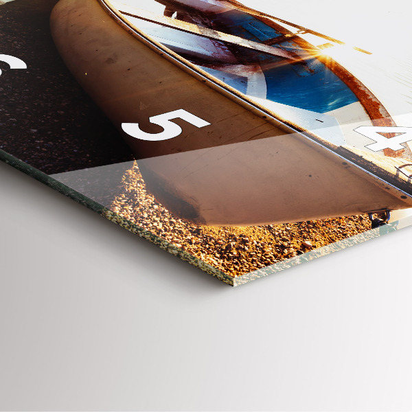 Čtvercové nástěnné hodiny Pohled na jezero