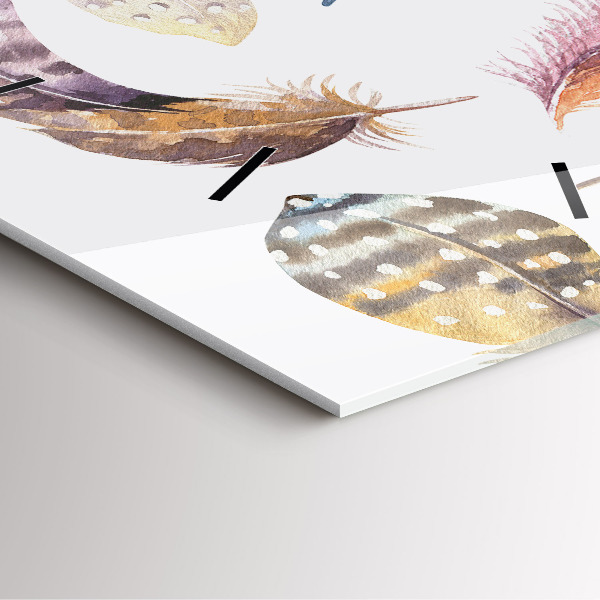 Čtvercové nástěnné hodiny Retro umělecká ilustrace