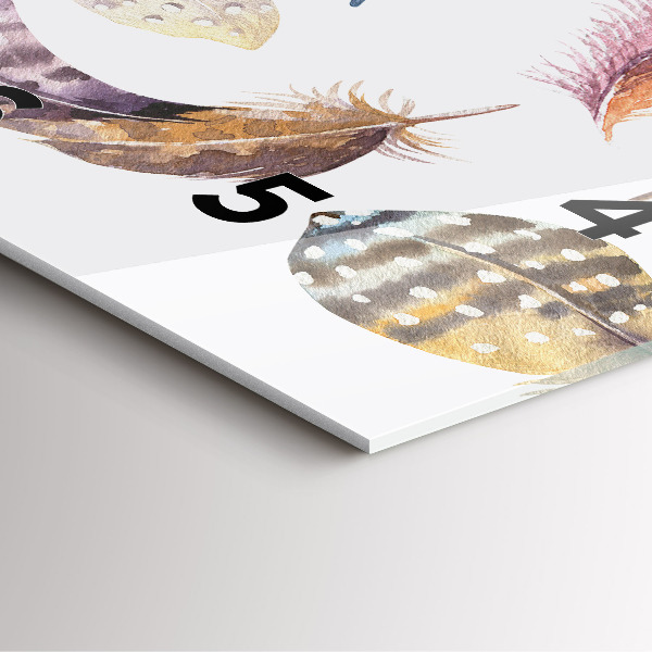 Čtvercové nástěnné hodiny Retro umělecká ilustrace