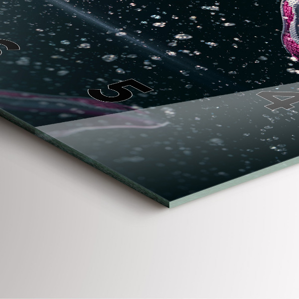 Čtvercové nástěnné hodiny Zdravý životní styl a běh