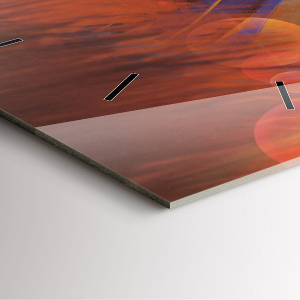 Čtvercové nástěnné hodiny Rytíř s mečem