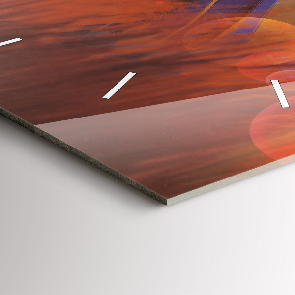 Čtvercové nástěnné hodiny Rytíř s mečem