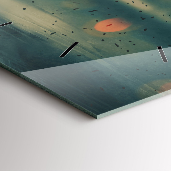 Čtvercové nástěnné hodiny Hra se smrtícími zbraněmi