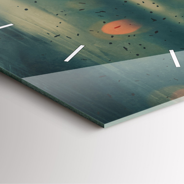 Čtvercové nástěnné hodiny Hra se smrtícími zbraněmi