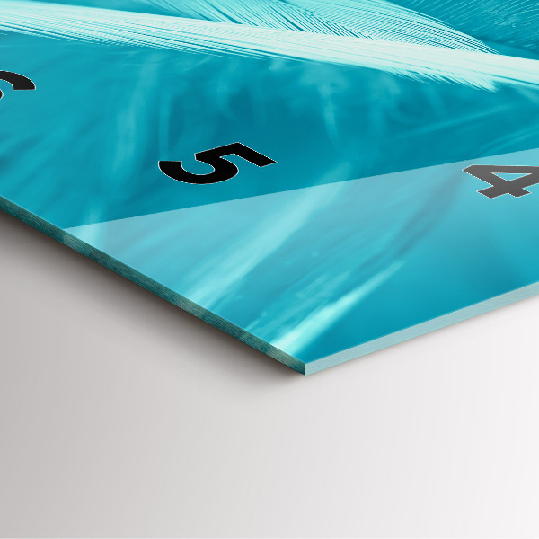 Čtvercové nástěnné hodiny Zelená tyrkysová vinobraní