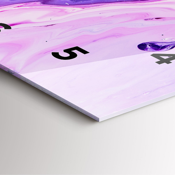 Čtvercové nástěnné hodiny Barevné pozadí