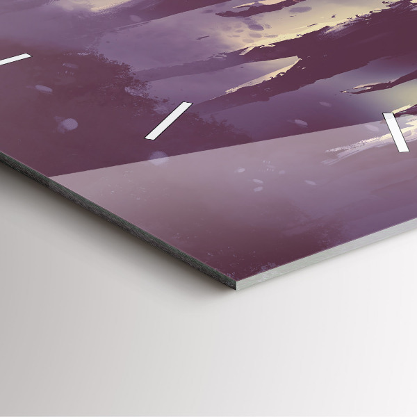 Čtvercové nástěnné hodiny Zombie v noci - halloween