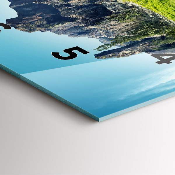 Čtvercové nástěnné hodiny Létající ostrov