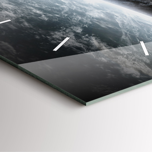 Skleněné hodiny čtvercové Vesmír a planety