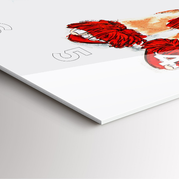 Čtvercové nástěnné hodiny Dámské odznaky