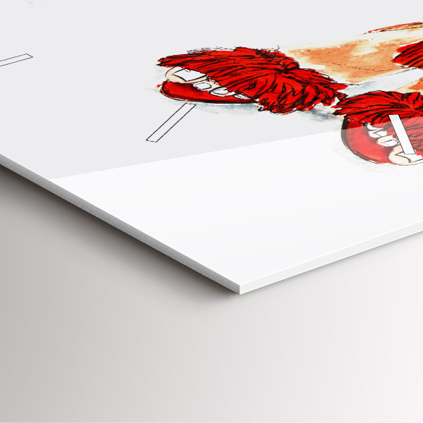 Čtvercové nástěnné hodiny Dámské odznaky