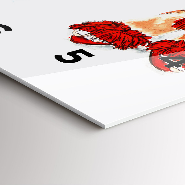 Čtvercové nástěnné hodiny Dámské odznaky