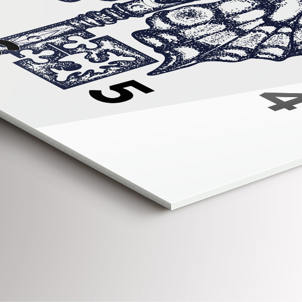 Čtvercové nástěnné hodiny Motýl a klíč - boho styl