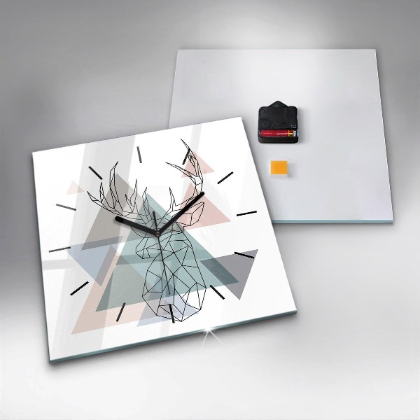 Čtvercové nástěnné hodiny Sob skandinávský styl