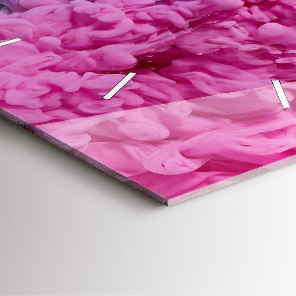 Čtvercové nástěnné hodiny Moderní umění - skvrny