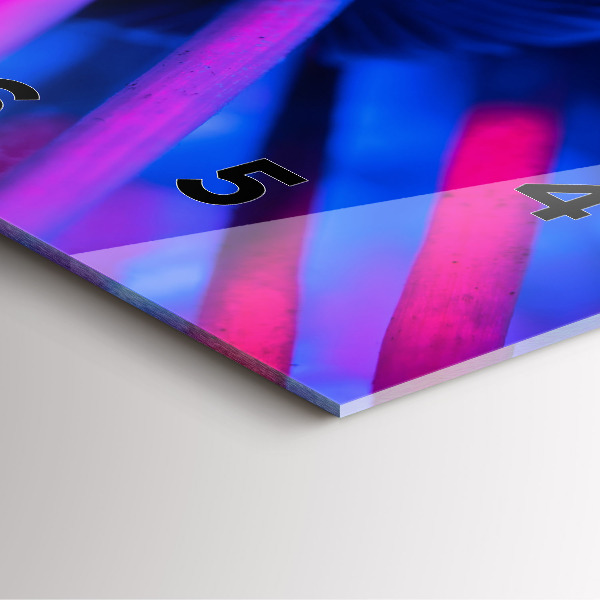 Čtvercové nástěnné hodiny Kouzelné barevné houby