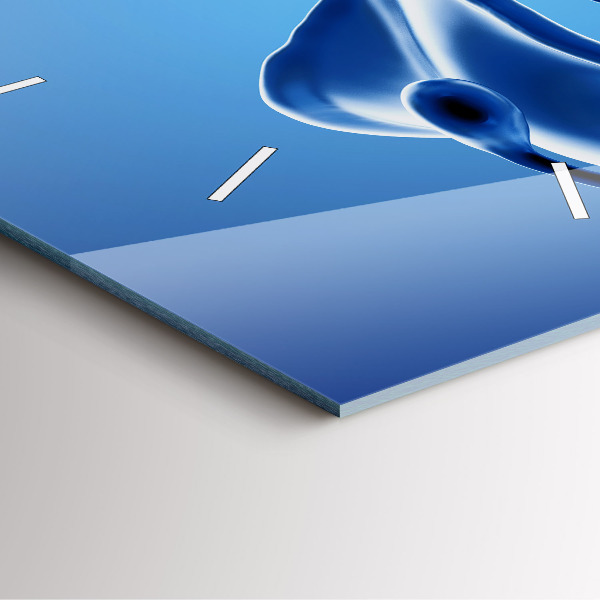 Čtvercové nástěnné hodiny Tekutá abstrakce