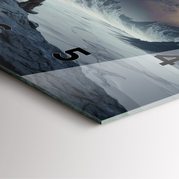 Čtvercové nástěnné hodiny Muž na měsíčním pozadí