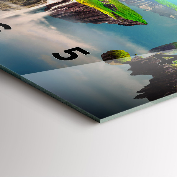 Skleněné hodiny čtvercové Čínská fantazie