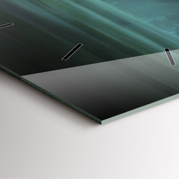 Čtvercové nástěnné hodiny Člověk a příšera v bažině