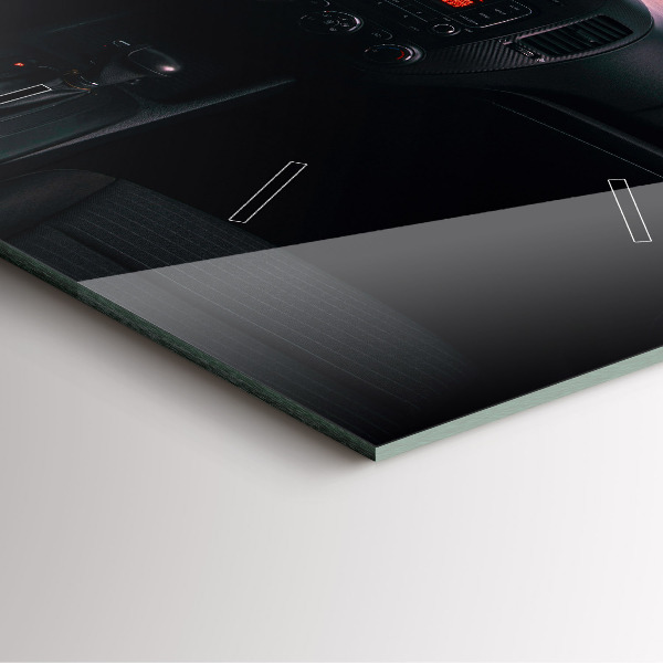 Čtvercové nástěnné hodiny Auto v Tokiu