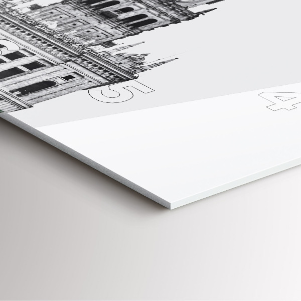 Skleněné hodiny čtvercové Palác kultury a vědy