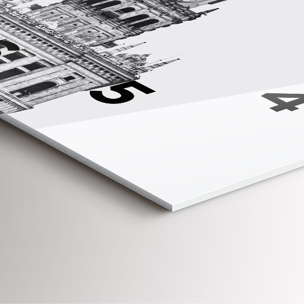 Skleněné hodiny čtvercové Palác kultury a vědy