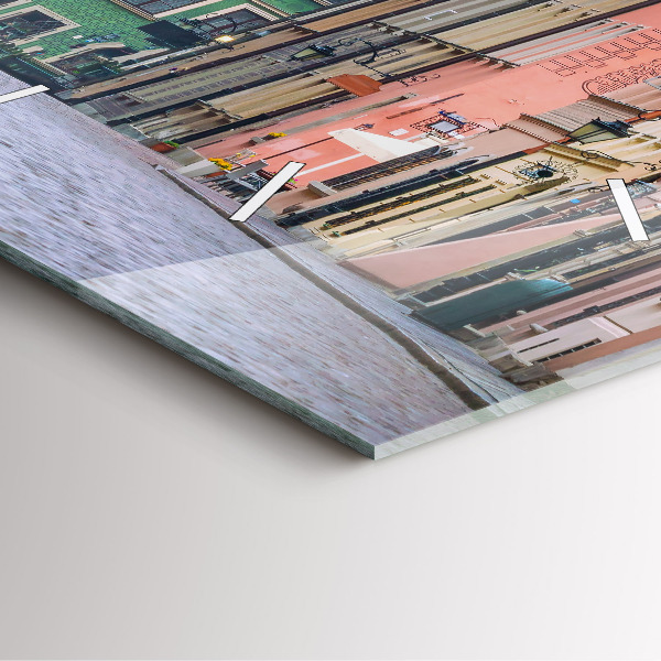 Skleněné hodiny čtvercové Staré město ve Varšavě