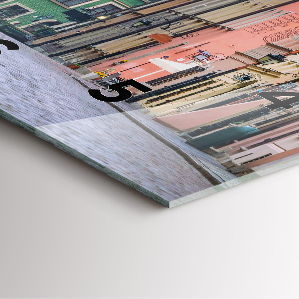 Skleněné hodiny čtvercové Staré město ve Varšavě